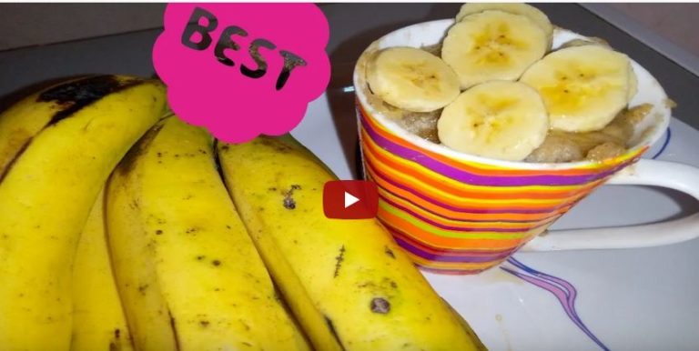 HEALTHY BANANA CAKE IN A MUG